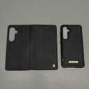 Wallet Case for Samsung Galaxy S24 Compatible with Magsafe, 2-in-1 PU Leather Flip RFID Blocking Card Holder Stand Shockproof Magnetic Detachable Cover for Galaxy S24 Case 6.2", Black