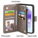 Asuwish Phone Case for Samsung Galaxy A55 5G Wallet Cover with Tempered Glass Screen Protector and Leather Flip Credit Card Holder Stand Flower Slot Cell Accessories A 55 55A A555G Women Men Rose Gold
