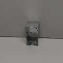 Hubbell Raco 4 in. x 2 in. Handy Box, Welded, 2-1/8 in. Deep, Eight 3/4 in. KO's, Gray (674)