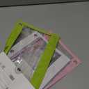 Mr. Pen- Pencil Pouch for 3 Ring Binder, 5 Pack, 10"x7", Smooth Zipper, Clear Window, Large Capacity Pencil Case with 3 Reinforced Grommets for School, Office, Supplies Storage