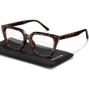 Miyya Blue Light Glasses for Women - Oversized UV & Blue Light Blocker Chunky Frames, Stylish Eyewear Access