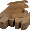 50 Pack 6.5x3.2x2.2 Inches Small Shipping Boxes, Brown Corrugated Cardboard Boxes, Moving Mailing Packing Box