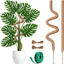 2 Pack 30 Inch Moss Pole for Plants, Moss Poles for Climbing Plants Monstera, Handmade Coco Coir Plant Pole, Monstera Plant Support for Plant Grow