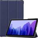 TPU Soft Tablet Cover for Samsung Galaxy Tab A7 10.4"(2020 2022 Release),Ultra Slim Folio Stand Leather Case for Samsung Galaxy Tab A7 10.4 SM-T500 T503 T505 T507 T509 (TPU-Dark Blue)