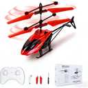 Remote Control Helicopter, Gesture Sensing Indoor Flying Helicopter Toys,RC Airplane for Teenages with 10Mins Flight, RC Helicopters for Kids with Light,Birthday Gifts for Boys and Girls (Red)