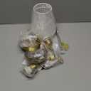 Wall Sconces Sets of 2, Retro Industrial Wall Lamps, Bathroom Vanity Sconces Wall Lighting with White Fabric Shade, Suitable for Bedroom Living Room Corridor Kitchen (Gold1)