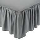 Wrinkle Resistant Machine Washable Ruffled Bed Skirt, Size 54"x 75"