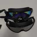 Rantizon Swim Goggles 2 Pack, Wide View Anti Fog&UV Swimming Goggles for Audlt, No Leaking Swim Glasses for Men Women Kids (Large for Adults, Aqua & Bright Silver)