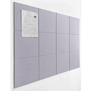 DECORITA Felt Wall Tiles | Large Cork Board Alternative | Aesthetic Felt Bulletin Board for Office, Home & Classroom | Large Cork Boards for Walls Pinboard (12-Pack) | Purple