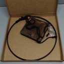 vensovo Hanging Planter for Indoor Plants - 1 pcs Plant Hanger Indoor with Metal Ring and Sturdy Wood Base, Boho Hanging Planter for Wall/Window/Room Decor