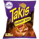 3 x Takis Smokin' BBQ 3.25 oz Snack Size Bag, Barbecue Baby Back Ribs Flavored Mild Tangy Rolled Tortilla Chips (EXP 10/31/26)