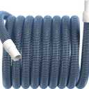 Pool Vacuum Hose With Swivel Cuff 1-1/4" Diameter 27FT Flexible Heavy Duty Pool Vacuum Cleaning Hose Perfect for Above&In Ground Swimming Pool