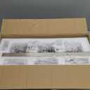 Modern Bathroom Vanity Light fixtures Over Mirror Brushed Nickel Crystal LED Bathroom Lighting fixtures 3 Lights 6000K