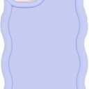 Slim Fit Case for iPhone 15 Plus and iPhone 14 Plus 6.7-Inch, Wave Frame, Cute Soft TPU Thin Protective Phone Cover for Women, Light Purple