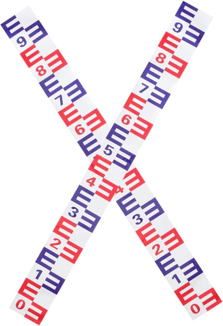 Cabilock 39.37In Reflective Water Level Gauge Sticker 2-Pack Self-Adhesive Water Level Indicator for Pool Pond Tank Measurement