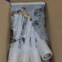 8 Lights Dining Room Light Fixtures Modern Sputnik Chandelier Black and Gold Mid Century Pendant Light for Kitchen Island Entryway Foyer Living Room UL Listed