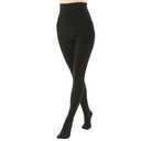 EVERSWE Women's Opaque Fleece Lined Tights, Thermal Tights (Black,M), Pack 2