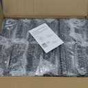 Solar Post Cap Lights, 12-Pack Upgraded Outdoor Deck Fence Post Solar Lights for 4x4 5x5 Wood/Vinyl Posts, IP65 Waterproof, 10-12 Hours Warm/Cool White Glow for Garden/Patio/Porch - Black