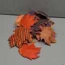 XunYee 30 Pcs Thanksgiving Ornaments Decoration Fall Maple Leaf Hanging Decorations Felt 3D Buffalo Plaid Maple Leaf Fabric Ornaments for Farmhouse Harvest Autumn Festival Party Decor