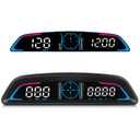 OBD2 Speedometer for Car Digital with Time, Speed, Mileage, RPM, Volt, Water Temp, Overspeed, Fatigued Driving Alert LCD Screen OBD2 Guage Display for Car Head Up Display HUD for Most 2008+ Sedan Cars