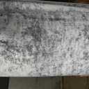 RELEANY Washable Area Rugs 8'x10' Non-Slip Modern Abstract Soft for Living Room Entryway Bedroom Nursery, Print Pattern, Gray White Grey