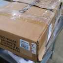 QUALIKRAFT Widescreen Vanity Set with LED Mirror & Stool, Makeup Desk with Built-in Power Outlet, 2 Drawers & 6 Shelves, Wide Lighted Dressing Table