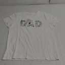 T-shirt "DAD, White , Men Size Large