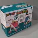 Jovow 102pcs Kids Shopping Cart Trolley Play Set with Pretend Food and Accessories,Perfect for Ages 3+ Pretend Play and Role-Playing Games