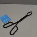 Black Heavy Duty Cast Iron Fire Place Log Tongs for Indoor Fire/Fire Pits Accessories/Tongs for Outdoor Stove/Long Logs Tweezers/Firewood Tongs/Campfire Tongs