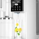 Portable 8-Stage RO Filtration System, No Installation Water Purifier, Reverse Osmosis Water Filter Countertop for Kitchen, Office, RV, White