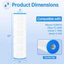 CV460 Pool Filter Cartridge Replacement for Jandy CV460, CL460, Replace Jandy A0558000, R0554600, Pleatco PJAN115-PAK4, Unicel C-7468, Filbur FC-0810, FC-6410, Aladdin 21501, 4 Pack