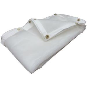 (White) Super Heavy Duty Mesh Tarp Net Sail Sun Shade Awning and Fence Screen Patio and Canopy Cover (6' x 8') Finished Size 5'.6 X 7'.6