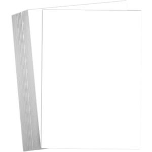 Hamilco White Cardstock Paper 8.5 x 11" 65 lb Cover Card Stock 50 Pack (Bright)