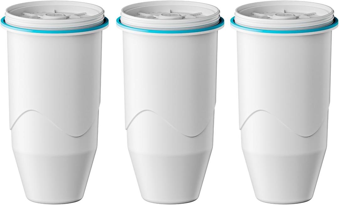 Compatible with Zero Pitcher and Dispenser ZR-001 ZR-004 ZP-006 ZR-017, 0 TDS, Reduce Lead, Mercury, Chlorine and Contaminants by DRINKCLEAR, 3 Pack