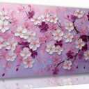 Tarfupth Pink Flower Wall Art for Living Room Large Tree White Botanical Canvas Prints for Bedroom Office Girls Room Office Home Decor 20x40 Inch, 20L" x 40W"