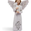 BORLESTA Pet Memorial Gifts for Dogs - Loss of Dog Sympathy Gift, Pet Loss Sympathy Gift, Dog Memorial Gifts, Pet Remembrance Gift, Bereavement Gifts Dogs Statue Angel Figurines (White)