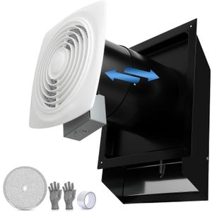 509 Through Wall Exhaust Fan 8 Inch 200 CFM with Aluminum Grease Filter