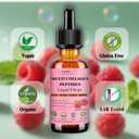 2 x Multi Collagen Peptides Liquid Drop Organic Hydrolyzed Collagen Complex w. Biotin, Vitamin C & Hyaluronic Acid, Liquid Collagen Types I, II, III, IV, V for Hair, Skin, Nails & Joint Health (EXP 10/30/27)