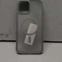 TORRAS for iPhone 16 Pro Case Translucent Matte Back/Natural Titanium Gray Edge | Compatible with MagSafe, Military Grade Drop Protection, Stronger Magnetic, Shockproof Airbag, Color Button, Slim