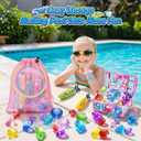 DISHIO Kids Diving Pool Toys Set with Treasure Chest, Sinking Swim Rings Sticks Sharks & Mermaid, Underwater Swimming Games Competition Toys with Bracelet Reward for Boys Girls Summer Toys