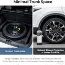 Spare Tire Kit Compatible with 2023-2026 Toyota Corolla Cross (Including Hybrid)| 145/85R18 Spare Wheel on 18x4 Rim 5x114.3 Bolt Pattern | Includes Car Jack Kit & Tire Carrying Case, Complete Kit