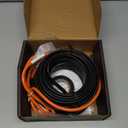 45.5FT(3FT~160FT) Water Pipe Heat Cable for Pipe Freeze Protection, Pipe Heating Cable for Metal And Plastic Home Pipes, Energy-Saving Heat Trace Cable Keeps Water Flowing, 120V 5W/ft