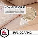Mohawk Home 5' x 7' Non Slip Rug Gripper Utility Rug Pad Grips Keeps Area Rugs in Place - for Hard Floors
