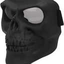 Spooky Skull Face Mask for Airsoft Paintball Motor Racing Polarized Lens (Black)