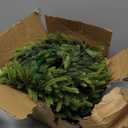 13.5 Inch Norfolk Pine Wreath Candle Rings, 8 Pcs Realistic Soft and Full Mini Christmas Wreath Table Centerpieces Candle Wreaths for Pillar Candles Cedar Small Wreaths for Cabinets Kitchen Windows