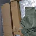 Clara Clark Bathroom Accessories Set - Bathroom Set, Bathroom Sets with Shower Curtain and Rugs, Shower Curtain Set with Trash Can - Sage Green - 22PC