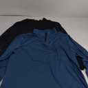 REALESSENTIALS 2 Pack: Men's Dry-Fit Active Quarter Zip Long Sleeve Athletic Performance Pullover  XL