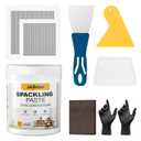 Drywall Repair Kit, 12.2oz Wall Patch Repair Kit, Spackle Wall Repair with Wall Patches/Sanding Sponge/Putty Knife/Scrapers/Gloves, Wall Mending Agent, Wall Surface Hole Fill Quick and Easy Solution