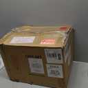 AmorArc Ceramic Dinnerware Sets for 6, 18 Pieces Handpainted Plates and Bowls Set with Rustic Terracotta Underside, Scratch Resistant Stoneware Dishes Set, Dishwasher & Microwave Safe (White (Handbrush Rim))