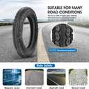 Heavy Duty 12.5x2.25 Tire Tubes 12-1/2 x2-1/4 Tire and Inner Tube Set with Angled Valve Stem Compatible with 12.5 inch Tire of Electric Scooters, 2 Sets
